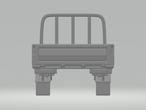 dry cargo truck bed 3D-printmodel