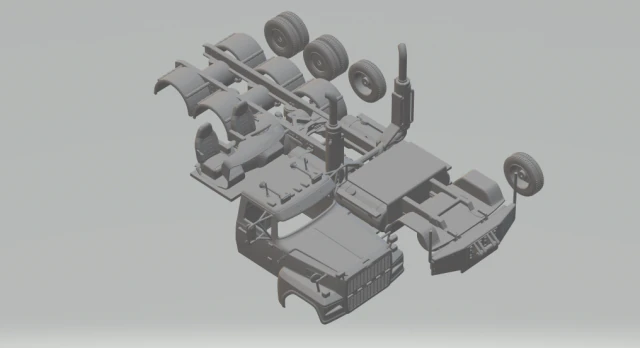 tl9000 8x4 3D Print Model .c4d .max .obj .3ds .fbx .stl .blend 