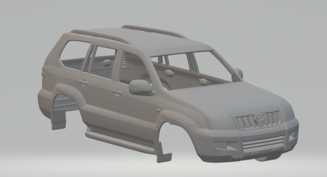 toyota land cruiser prado 2009 3D Print Model .c4d .max .obj .3ds .fbx .stl .blend 