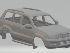 toyota land cruiser prado 2009 Modèles 3D en vedette