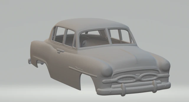 toyota crown 1955 3D Print Model .c4d .max .obj .3ds .fbx .stl .blend 