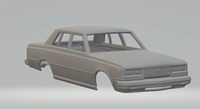 toyota crown 79 3D Print Model .c4d .max .obj .3ds .fbx .stl .blend
