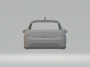 peugeot 308 3D Baskı Modeli