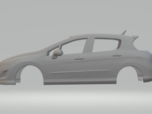 peugeot 308 3D Baskı Modeli