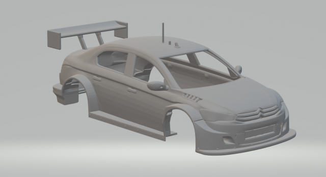 citron c-elyse tcr 3Dプリントモデル .c4d .max .obj .3ds .fbx .stl .blend 