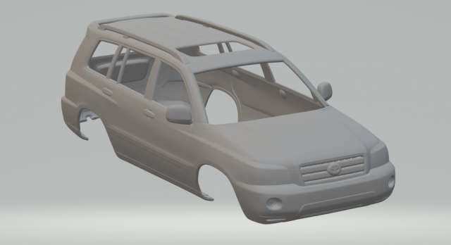 toyota highlander 2003 3D 打印模型 .c4d .max .obj .3ds .fbx .stl .blend