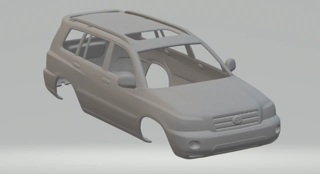 toyota highlander 2003 3D Print Model .c4d .max .obj .3ds .fbx .stl .blend 