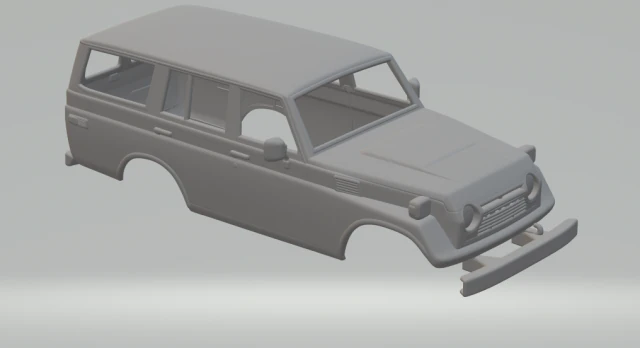 toyota land cruiser 75 3D Print Model .c4d .max .obj .3ds .fbx .stl .blend 