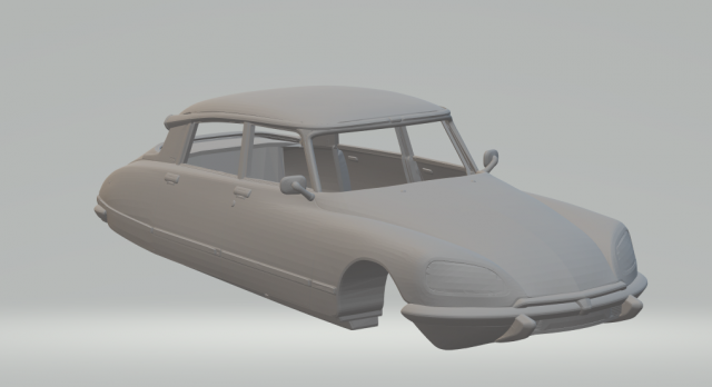 1975 citroen ds 23 3D Print Model .c4d .max .obj .3ds .fbx .stl .blend 