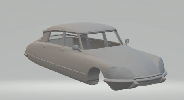 1975 citroen ds 23 3D Print Model .c4d .max .obj .3ds .fbx .stl .blend