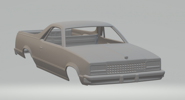 chevrolet el camino 82 3D 打印模型 .c4d .max .obj .3ds .fbx .stl .blend 