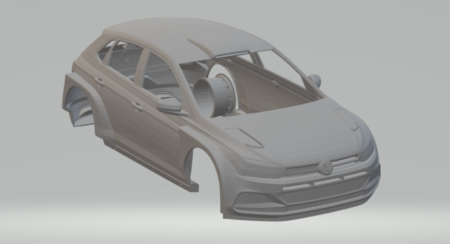 vw polo gti maxi cup 3D Print Model .c4d .max .obj .3ds .fbx .stl .blend 