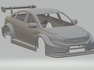 lada vesta tcr 3D प्रिंट मॉडल