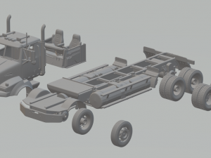 western star 4900sa 3D 프린트 모델