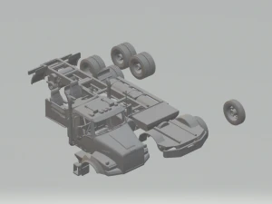 western star 4900sa 3D Print Model