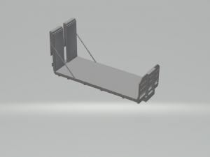 flatbed transport truck 3D Print Model