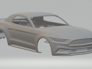 mustang notchback 2017 3Dプリントモデル