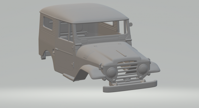 toyota land cruiser hardtop 55 Modello di stampa 3D .c4d .max .obj .3ds .fbx .stl .blend 