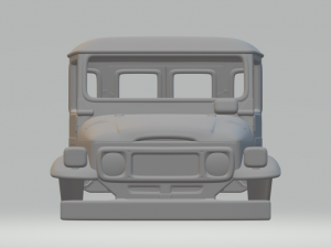 toyota land cruiser j40 hard top bj44v 1979 Modèles 3D en vedette