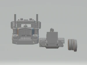 kenworth w900a day cab 3D Print Model