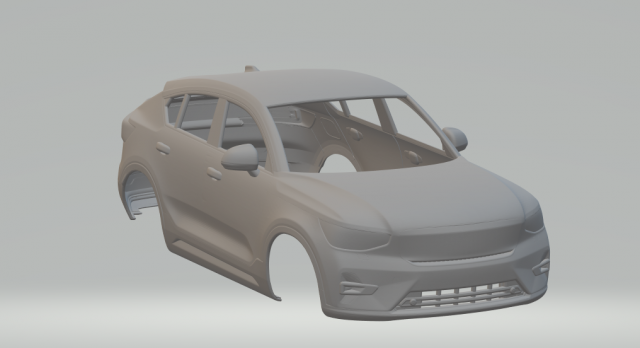 volvo c40 recharge 3D 프린트 모델 .c4d .max .obj .3ds .fbx .stl .blend 