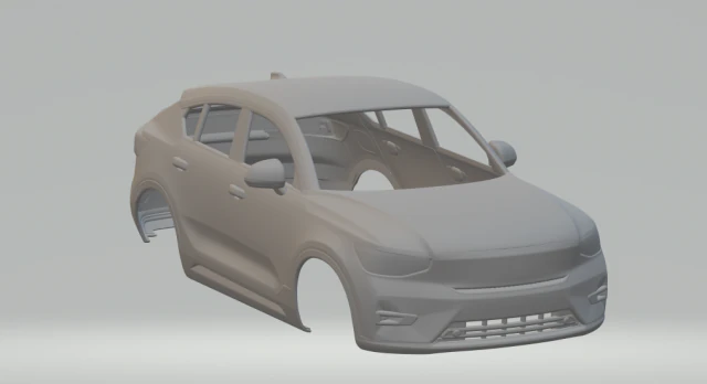 volvo c40 recharge 3D Print Model .c4d .max .obj .3ds .fbx .stl .blend
