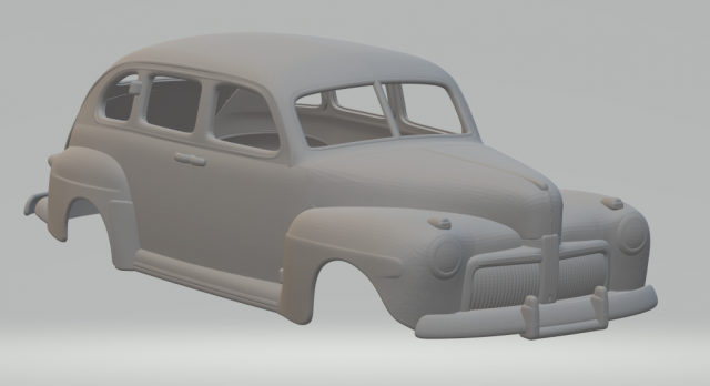 fordv8 super deluxe 42 3Dプリントモデル .c4d .max .obj .3ds .fbx .stl .blend 