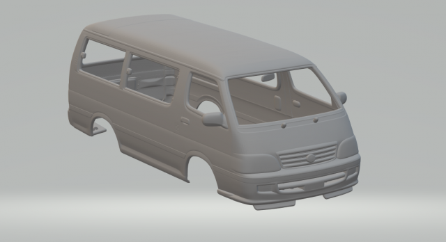 toyota hiace mk4 h100 Model Cetak 3D .c4d .max .obj .3ds .fbx .stl .blend 