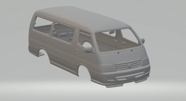 toyota hiace mk4 h100 3D Print Model .c4d .max .obj .3ds .fbx .stl .blend 