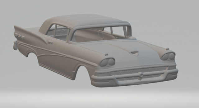 Fairlane 500 sunliner 3D Print Model .c4d .max .obj .3ds .fbx .stl .blend 