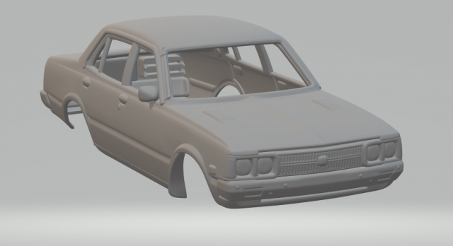toyota corona sedan 3D Druckmodell .c4d .max .obj .3ds .fbx .stl .blend