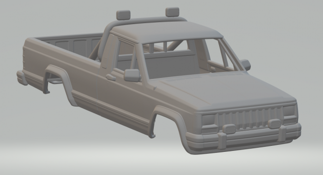 jeep comanche Model do druku 3D .c4d .max .obj .3ds .fbx .stl .blend 