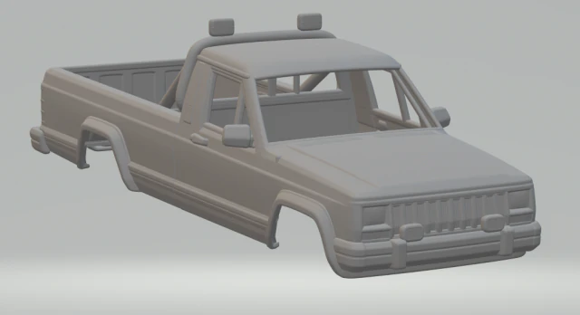 jeep comanche 3D Print Model .c4d .max .obj .3ds .fbx .stl .blend 