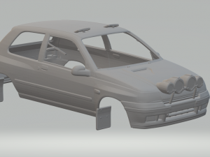 renault clio rally 3D-printmodel