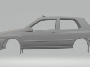 renault clio rally 3D Print Model