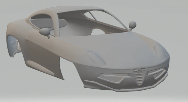 alfa romeo disco 3D Print Model .c4d .max .obj .3ds .fbx .stl .blend 