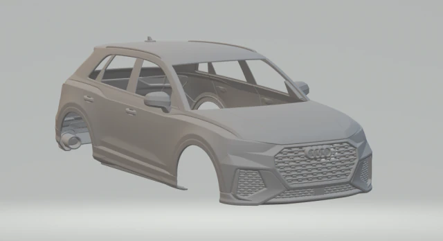 audi rs q3 3D Print Model .c4d .max .obj .3ds .fbx .stl .blend 