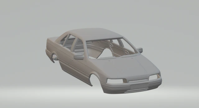falcon 1988 sedan v2 3D Print Model .c4d .max .obj .3ds .fbx .stl .blend 