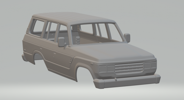 toyota land cruiser j60 1987 3D 프린트 모델 .c4d .max .obj .3ds .fbx .stl .blend 