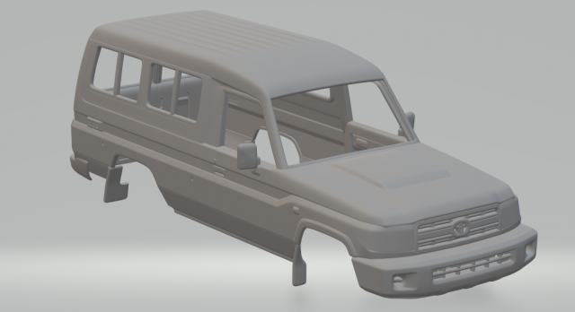 toyota land cruiser wagon 10 3Dプリントモデル .c4d .max .obj .3ds .fbx .stl .blend 