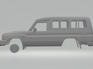 toyota land cruiser wagon 10 3Dプリントモデル