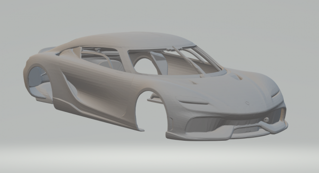 koenigsegg gemera Model Cetak 3D .c4d .max .obj .3ds .fbx .stl .blend 