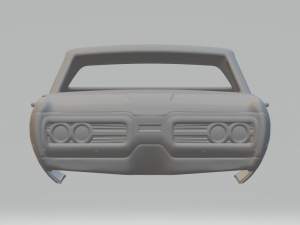 plymouth fury 1972 3D प्रिंट मॉडल