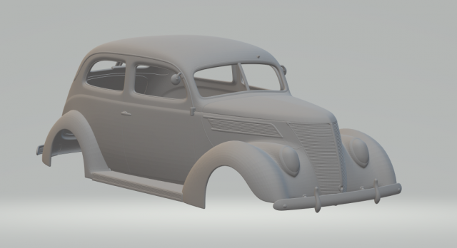 sedan tudor 37 Modelo de impresión 3D .c4d .max .obj .3ds .fbx .stl .blend 
