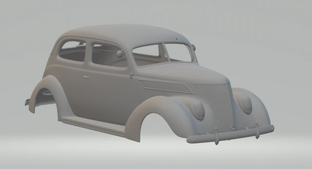 sedan tudor 37 3D Print Model .c4d .max .obj .3ds .fbx .stl .blend 