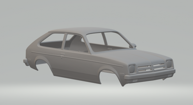 chevrolet chevette usa Model Cetak 3D .c4d .max .obj .3ds .fbx .stl .blend