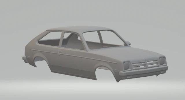 chevrolet chevette usa 3D Print Model .c4d .max .obj .3ds .fbx .stl .blend
