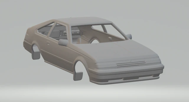 toyota celica mk3 1981 3D Print Model .c4d .max .obj .3ds .fbx .stl .blend 
