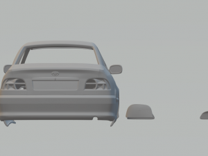 toyota avensis mk1 t220 sedan 1997 v2 Model Cetak 3D