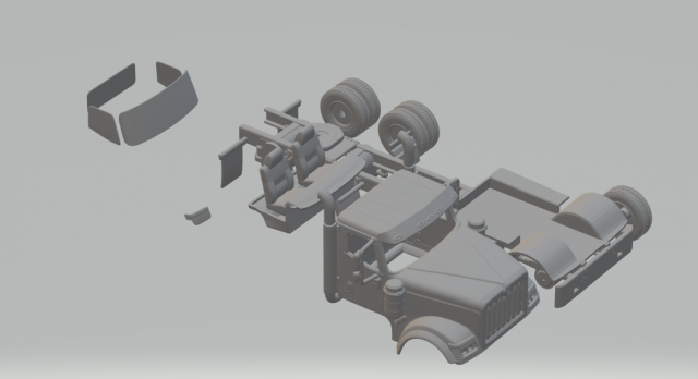 international hx520 3Dプリントモデル .c4d .max .obj .3ds .fbx .stl .blend 